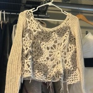 Free people knit crop sweater
